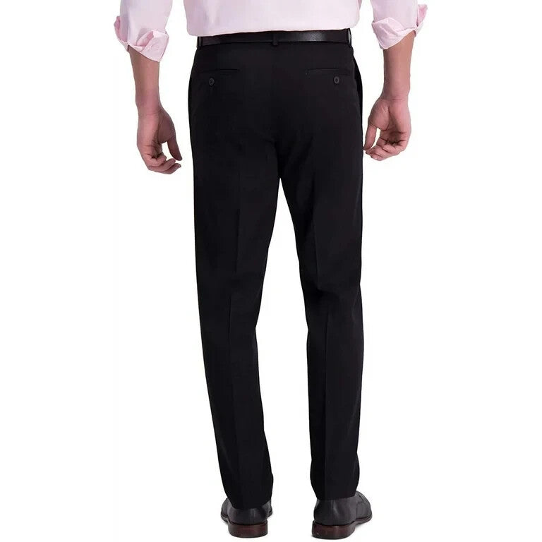 Haggar Men’s Premium Straight-Fit Stretch Flat-Front Pants MSRP $70 Size 42/30