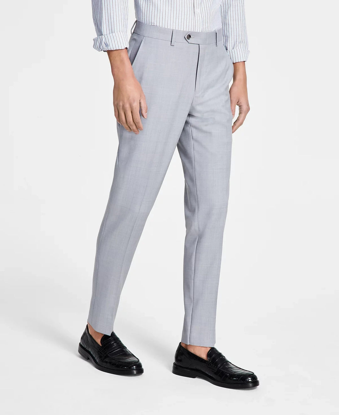 Bar III Men's Skinny Fit Wool Sharkskin Suit Pants MSRP $175
