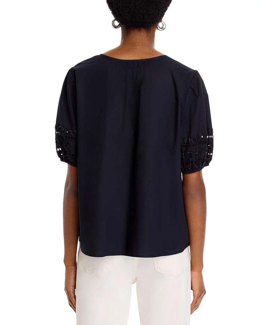 Velvet by Graham & Spencer Martha Puff Sleeve Top MSRP $207
