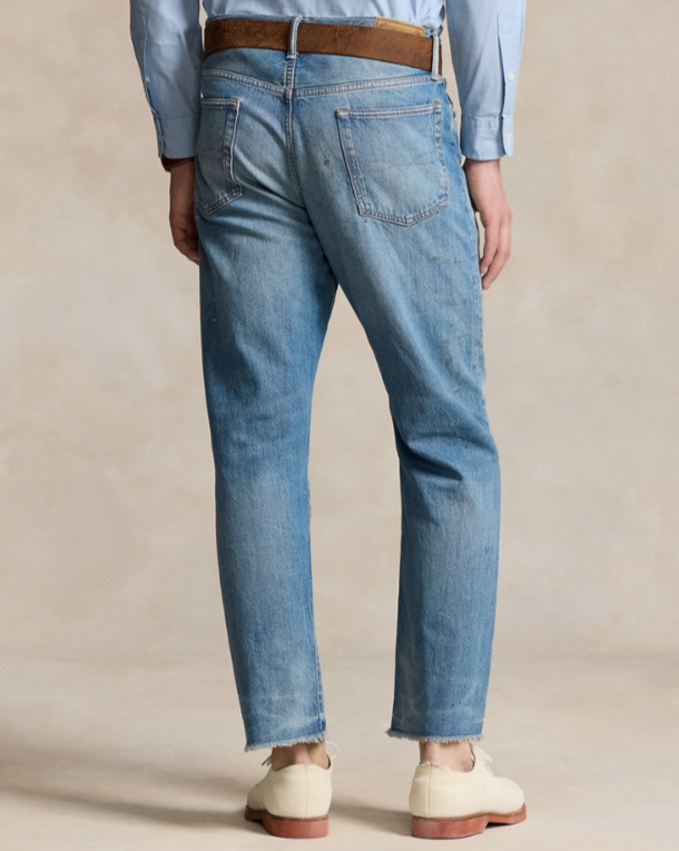 POLO Ralph Lauren Heritage Straight-Fit Distressed Jeans MSRP $268