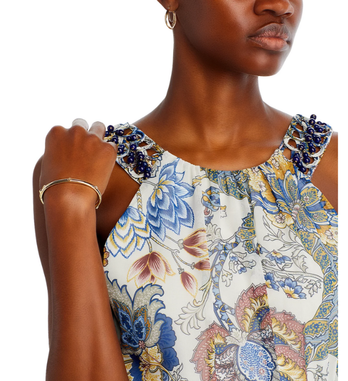 Kobi Halperin Allison Beaded Midi Dress MSRP $598