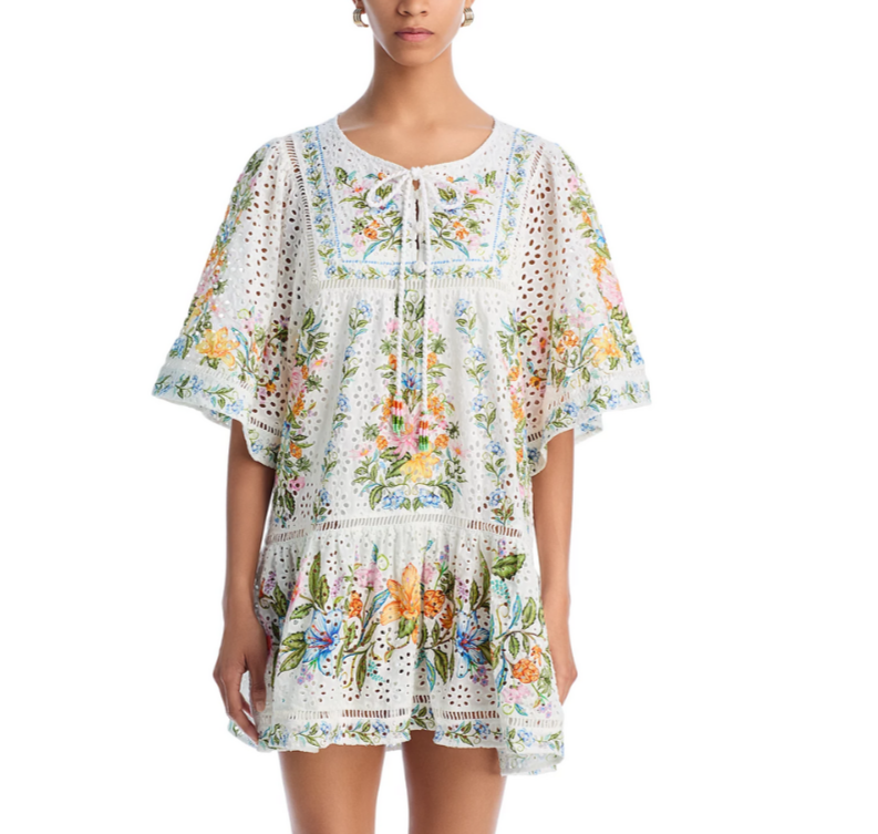 FARM Rio Sweet Bloom Bouquet Swim Cover-Up Dress MSRP $290