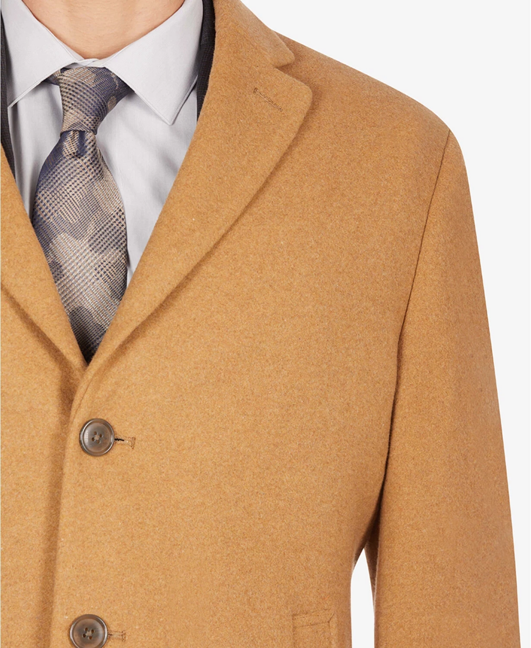 Calvin Klein Men's Prosper Wool-Blend Slim Fit Overcoat MSRP $395