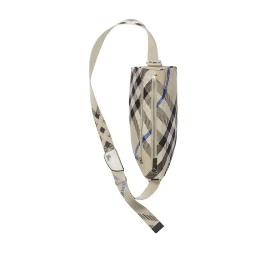 Burberry Small Shield Checked Pattern Messenger Bag MSRP $2150