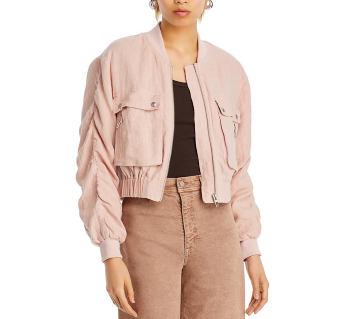 BLANKNYC Cropped Bomber Jacket MSRP $128
