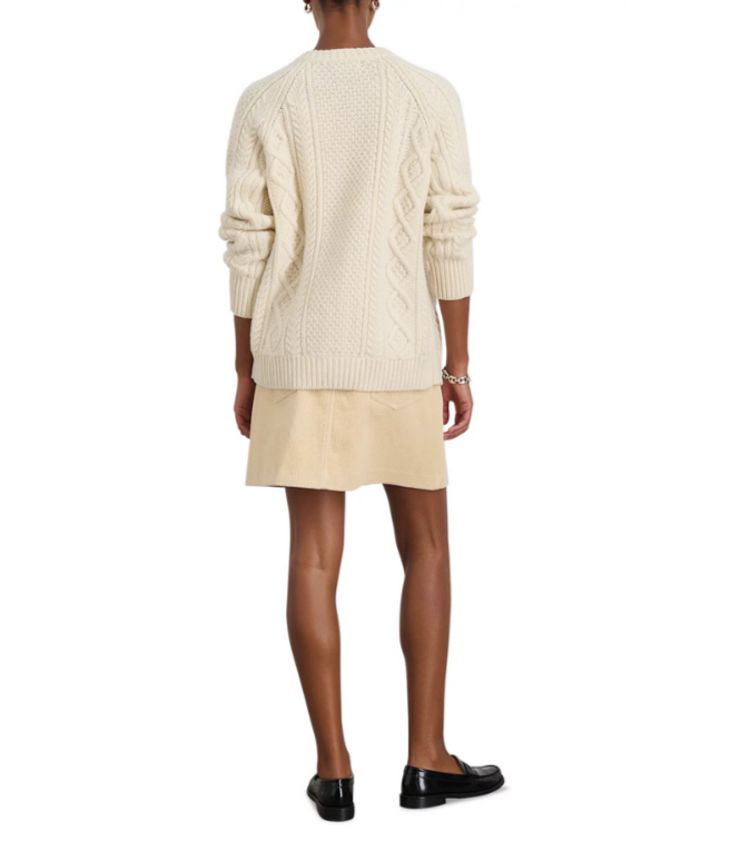 Alex Mill Agnes Cable Knit Cardigan MSRP $235