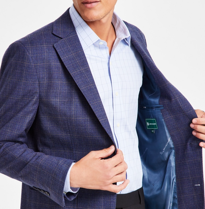 B By Brooks Brothers Classic-Fit Wool Blend Sport Coat (Size 40S) MSRP $375