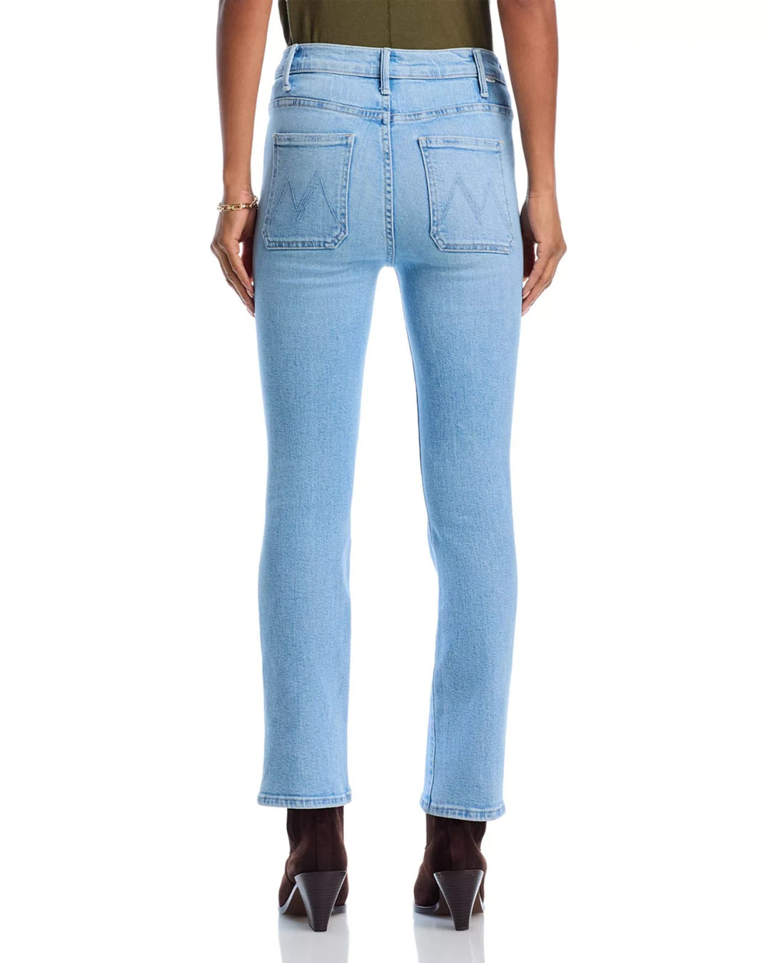 MOTHER Hustler Patch Pocket High Rise Ankle Jeans MSRP $268