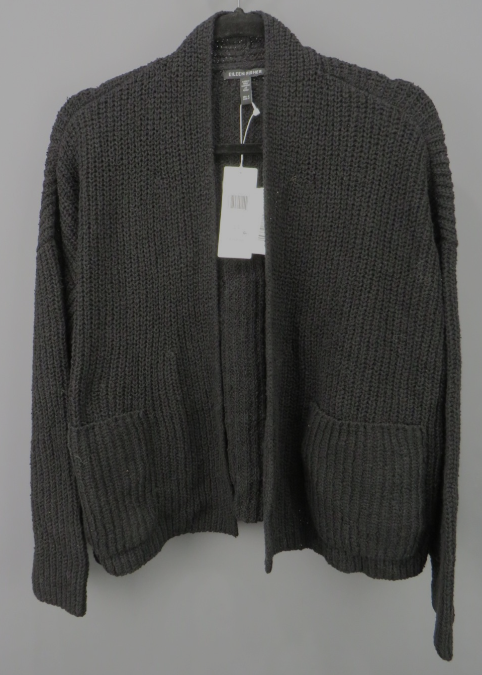 Eileen Fisher Cotton Open Front Cardigan MSRP $258
