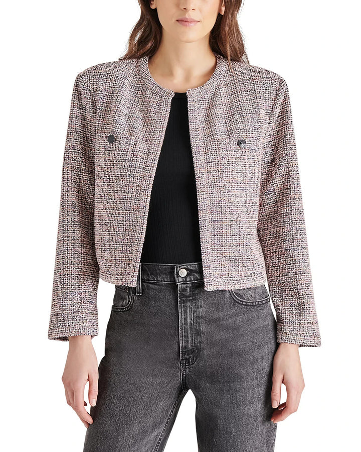 STEVE MADDEN Manon Tweed Jacket MSRP $89