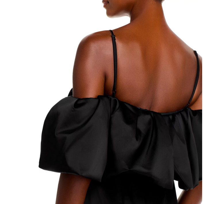 SIMKHAI Dorina Off The Shoulder Ruffle Dress MSRP $895