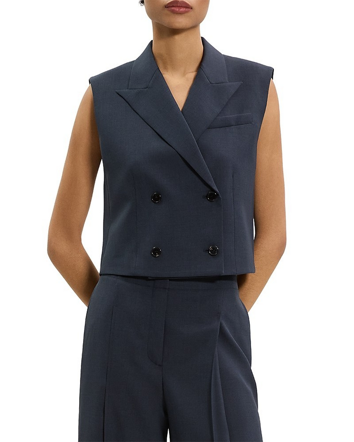 Theory Peak Double Breasted Vest MSRP $295