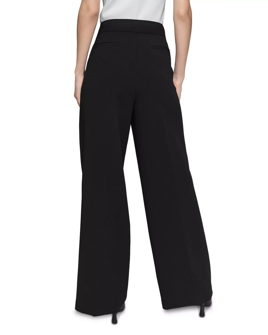KARL LAGERFELD PARIS Essential Wide Leg Pants MSRP $109