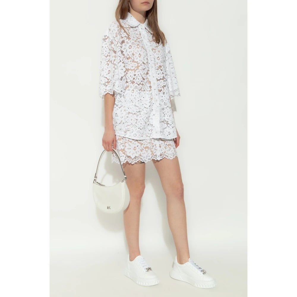 Michael Kors Floral Lace Mini Skirt MSRP $198