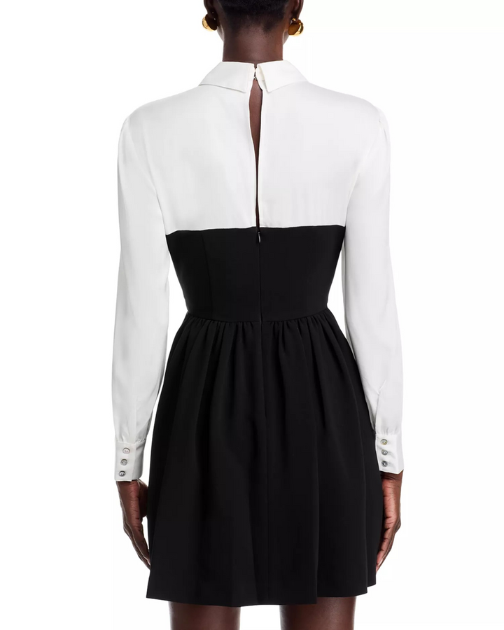 Cinq à Sept Naska Color Blocked Dress MSRP $495