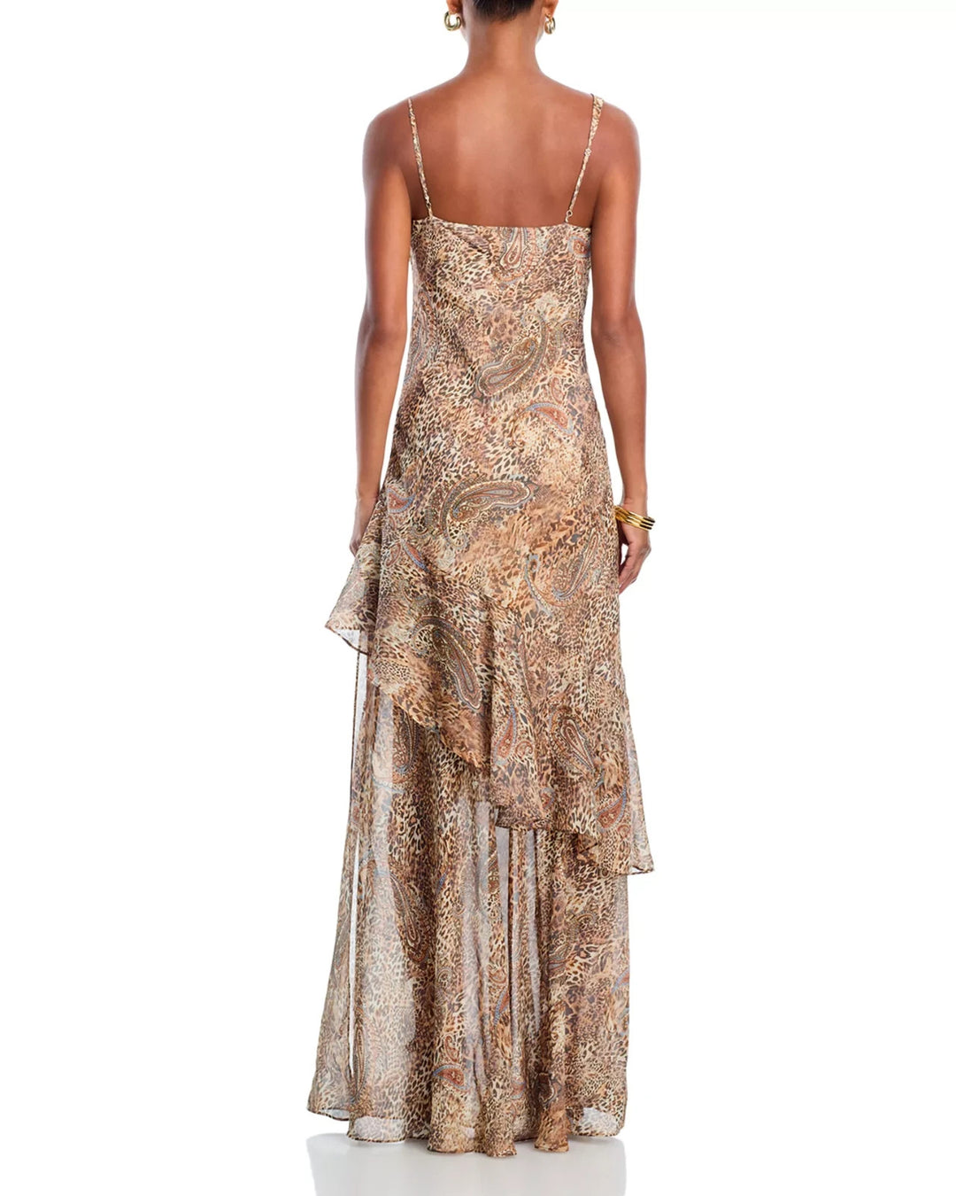 L'AGENCE Viola Cowl Neck Silk Gown MSRP $725