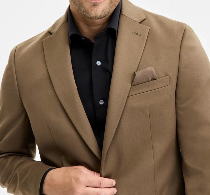 Bar III Men's Slim-Fit Satin Suit Separate Jacket MSRP $425