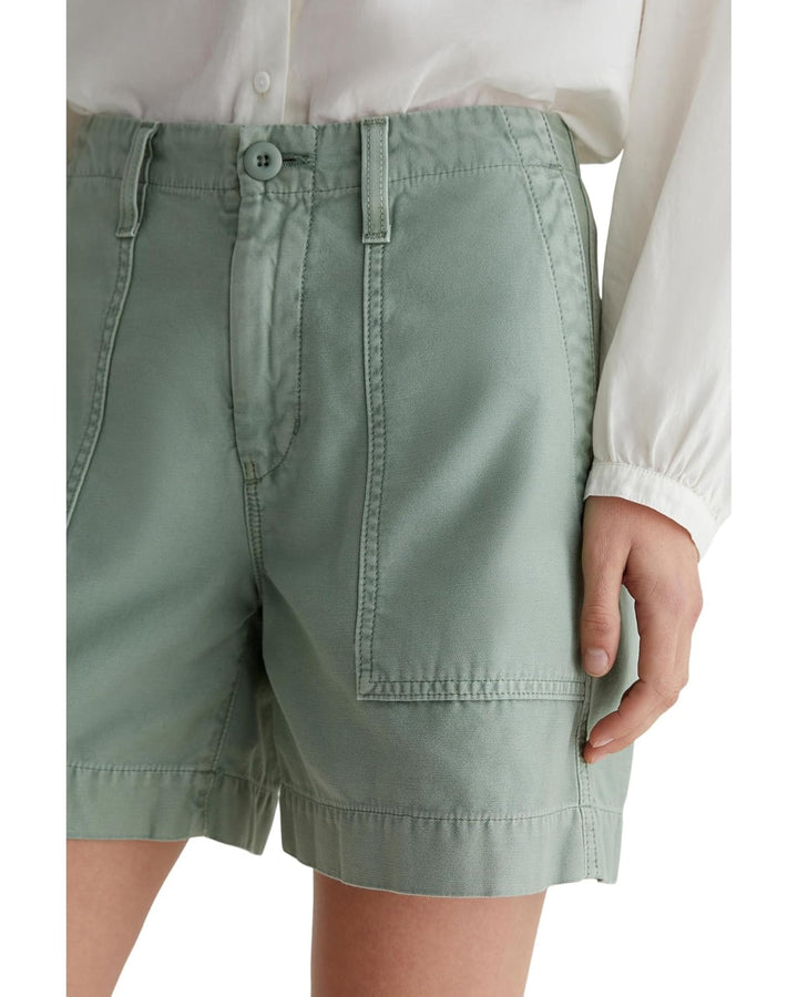 AG Jeans Rosa Mid Rise Utility Shorts MSRP $178