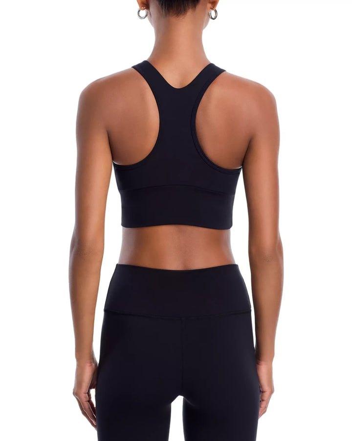 Aqua Athletic Shirred Racerback Sports Bra MSRP $48