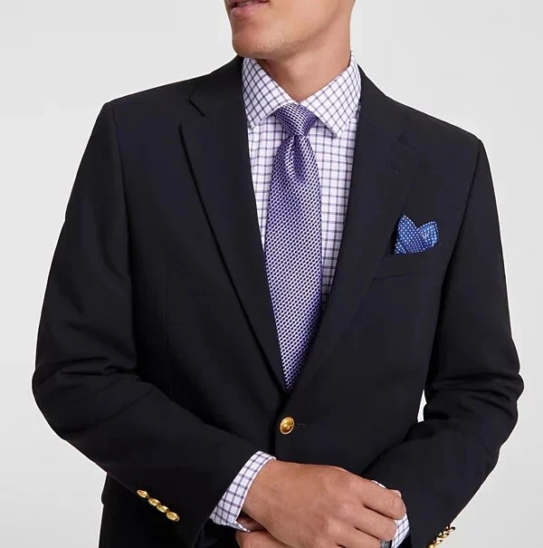 Nautica Men's Modern-Fit Active Stretch Solid Blazer MSRP $295