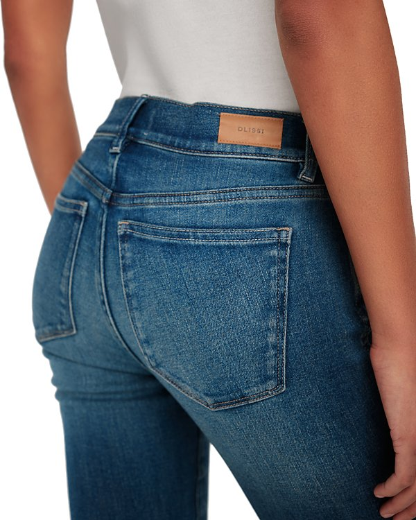 DL1961 Mara Straight Mid Rise Instasculpt Ankle Jeans MSRP $219