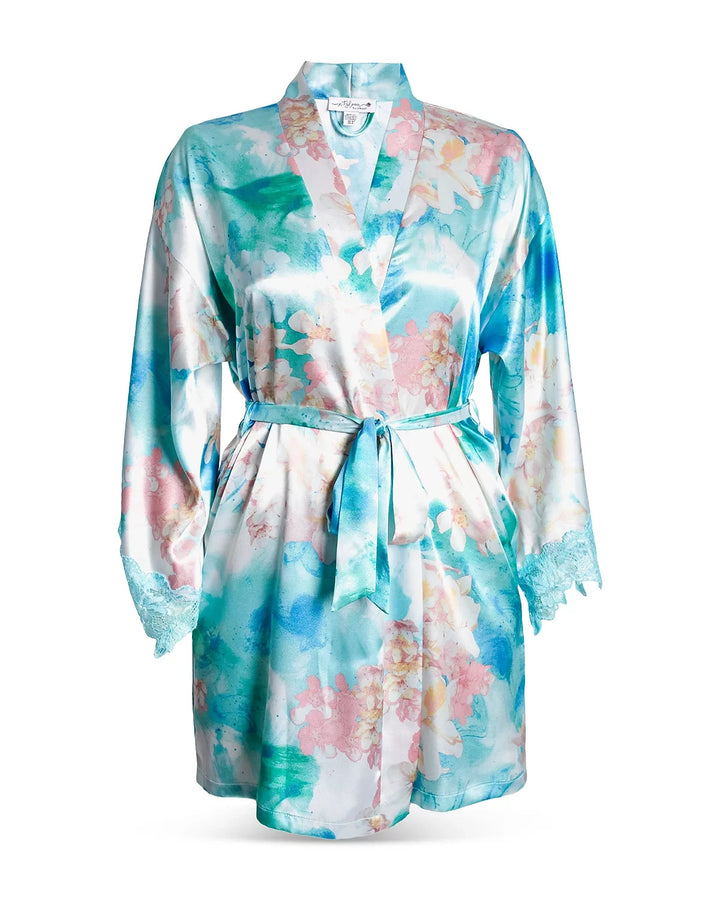In Bloom by Jonquil Casablanca Satin Wrap Robe MSRP $60
