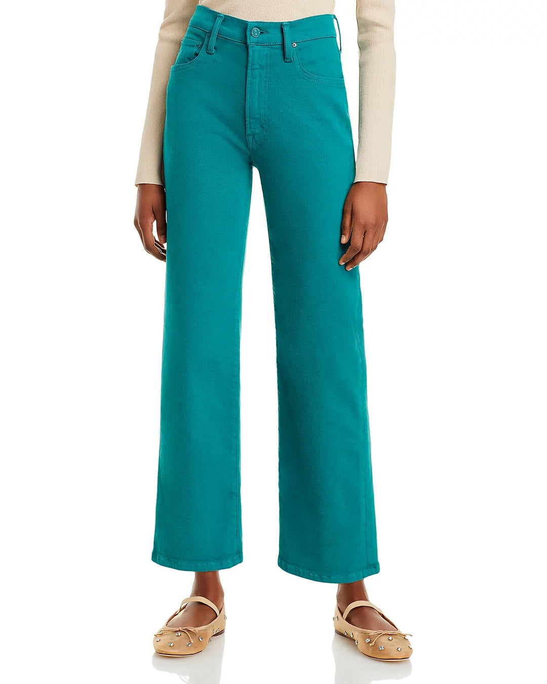 MOTHER The Rambler High Rise Ankle Straight Jeans MSRP $218