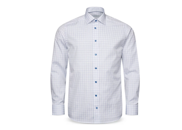 Eton Contemporary Fit Check Shirt MSRP $280