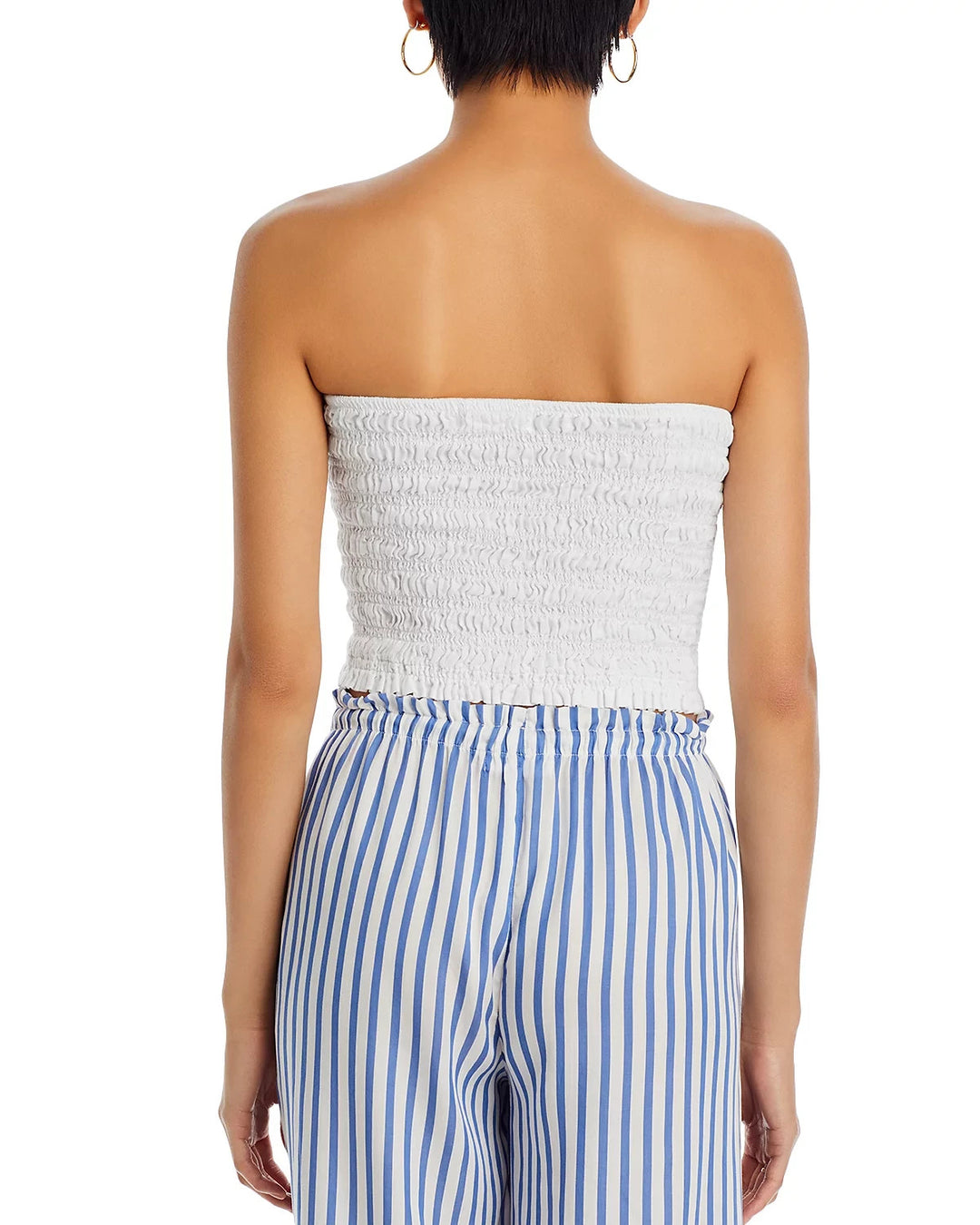 Bella Dahl Smocked Linen Tube Top MSRP $136