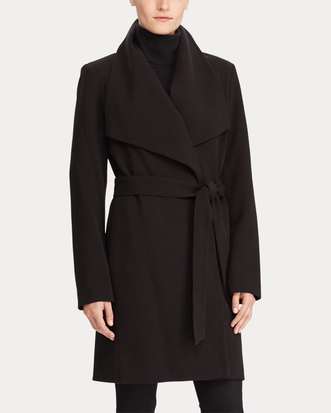Lauren Ralph Crepe Open-Front Coat Lauren MSRP $200 Size M