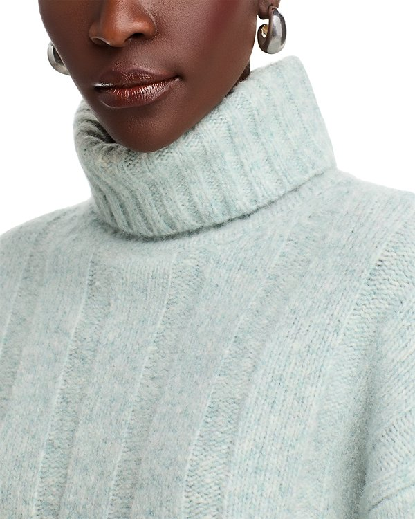 PAIGE Rosalia Wool Blend Turtleneck Sweater MSRP $279