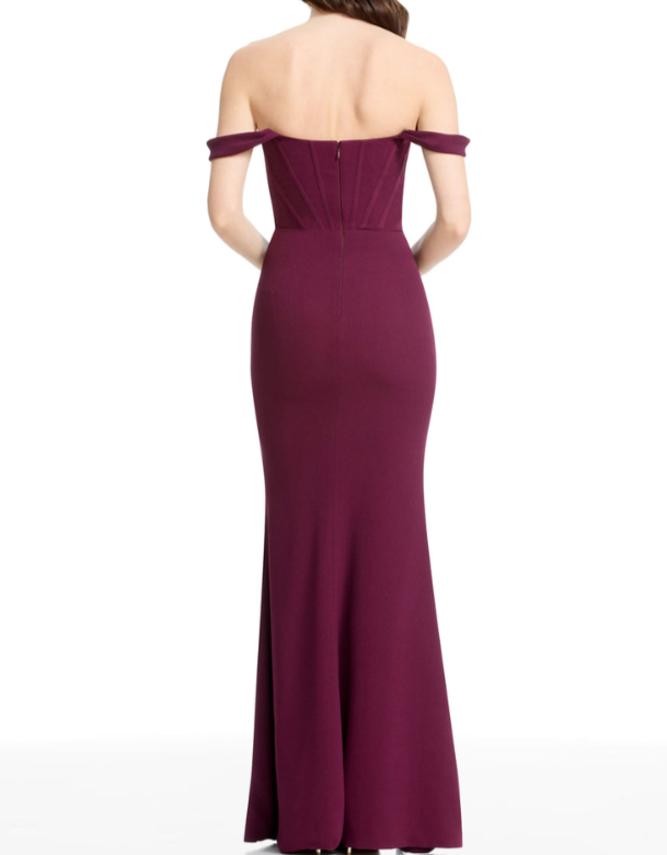 Dress the Population Melania Off-the-Shoulder Gown MSRP $248