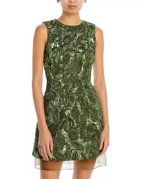 Jason Wu Collection Metallic Marine Jacquard Dress $2795 Size 10 # 10B 2655 New