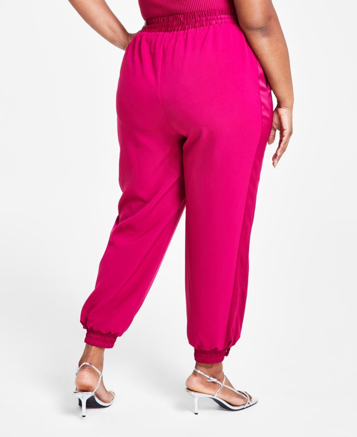 Nina Parker Trendy Plus Size Wide-Leg Joggers MSRP $89