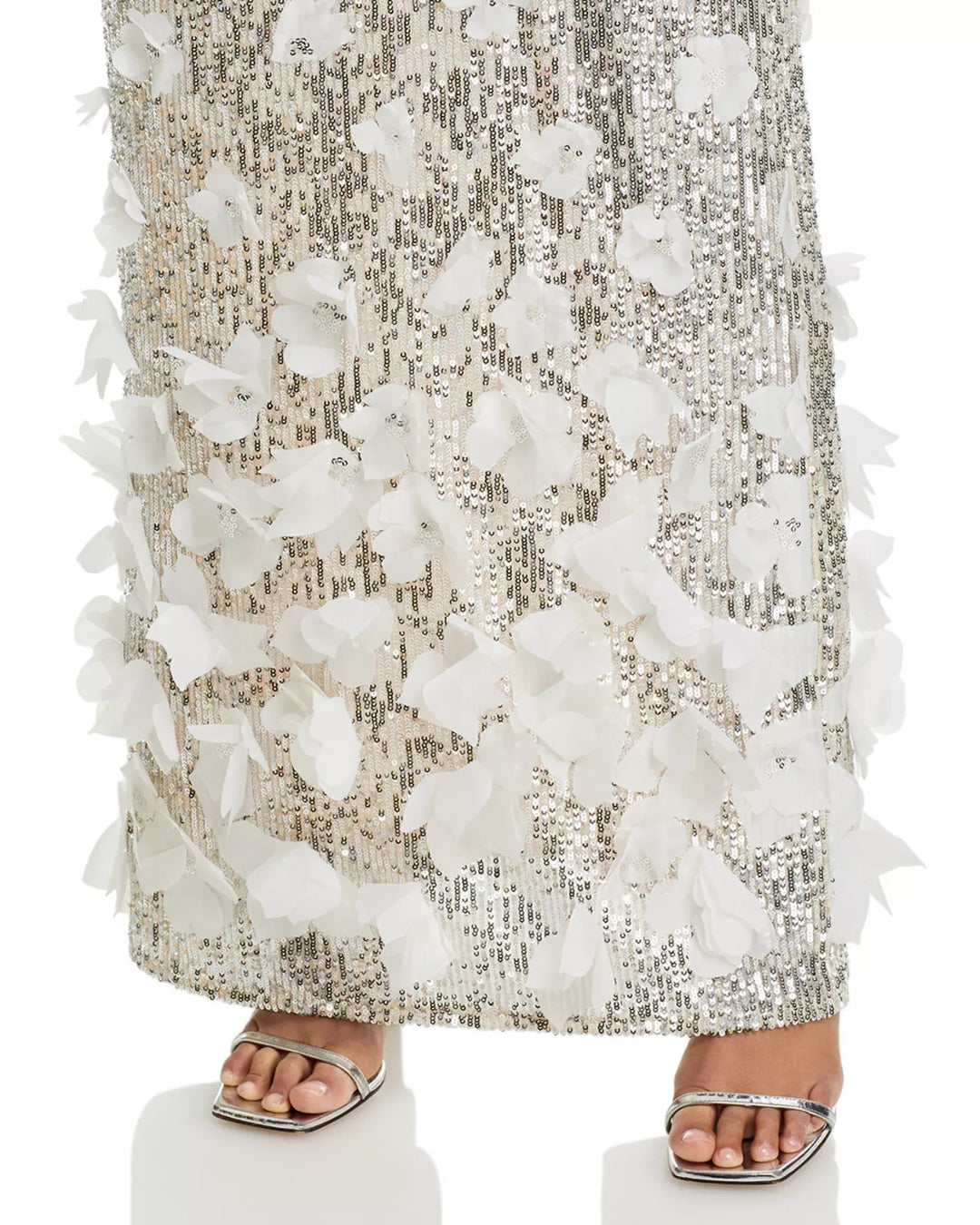Eliza J Women's Sequin 3D Floral Gown MSRP $268