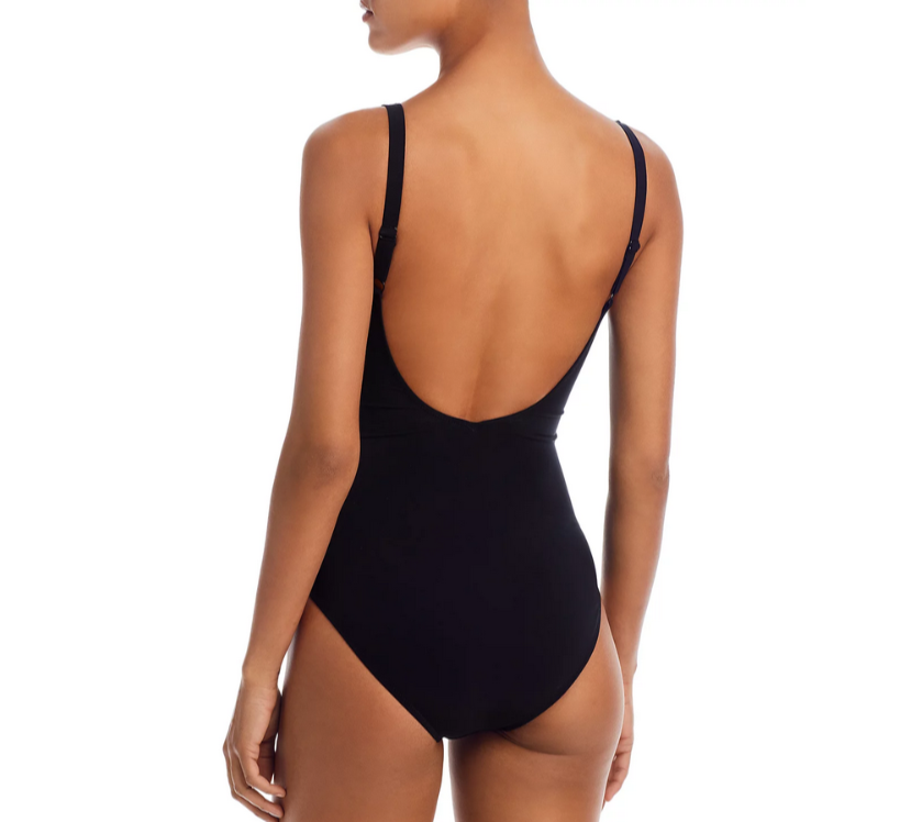 Profile by Gottex Ruffle Wrap Front Tummy Control One Piece Swimsuit MSRP $128