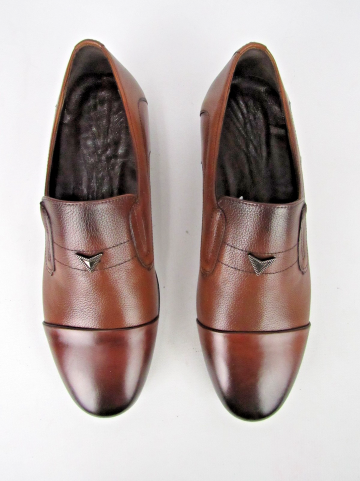 Elegant Men’s Handcrafted Classic Calf Leather Loafers Size EU 41