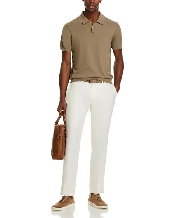 The Men's Store Short Sleeve Sweater Polo MSRP $98