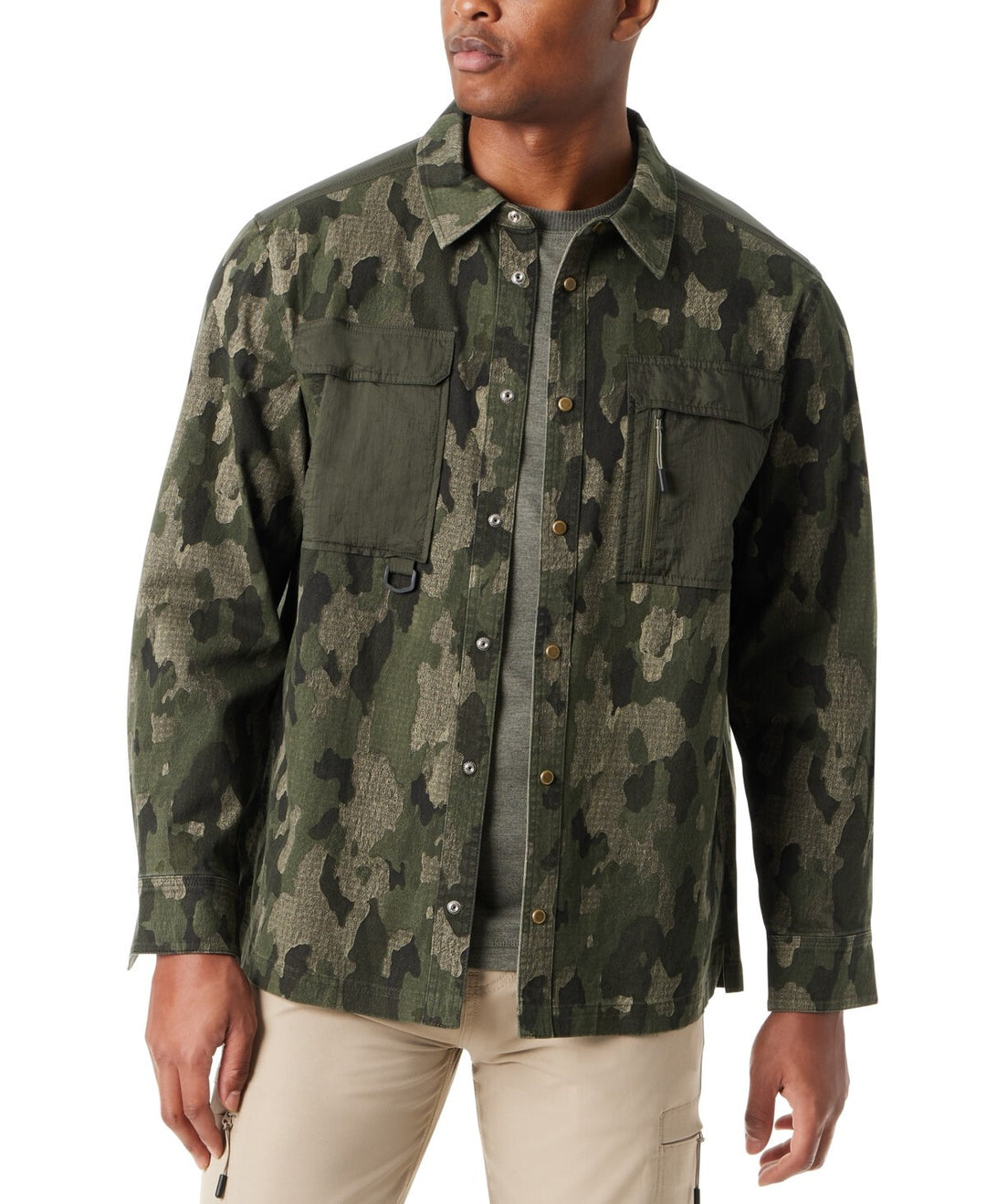 BASS OUTDOOR Camo Worker Shirt Jacket MSRP $89