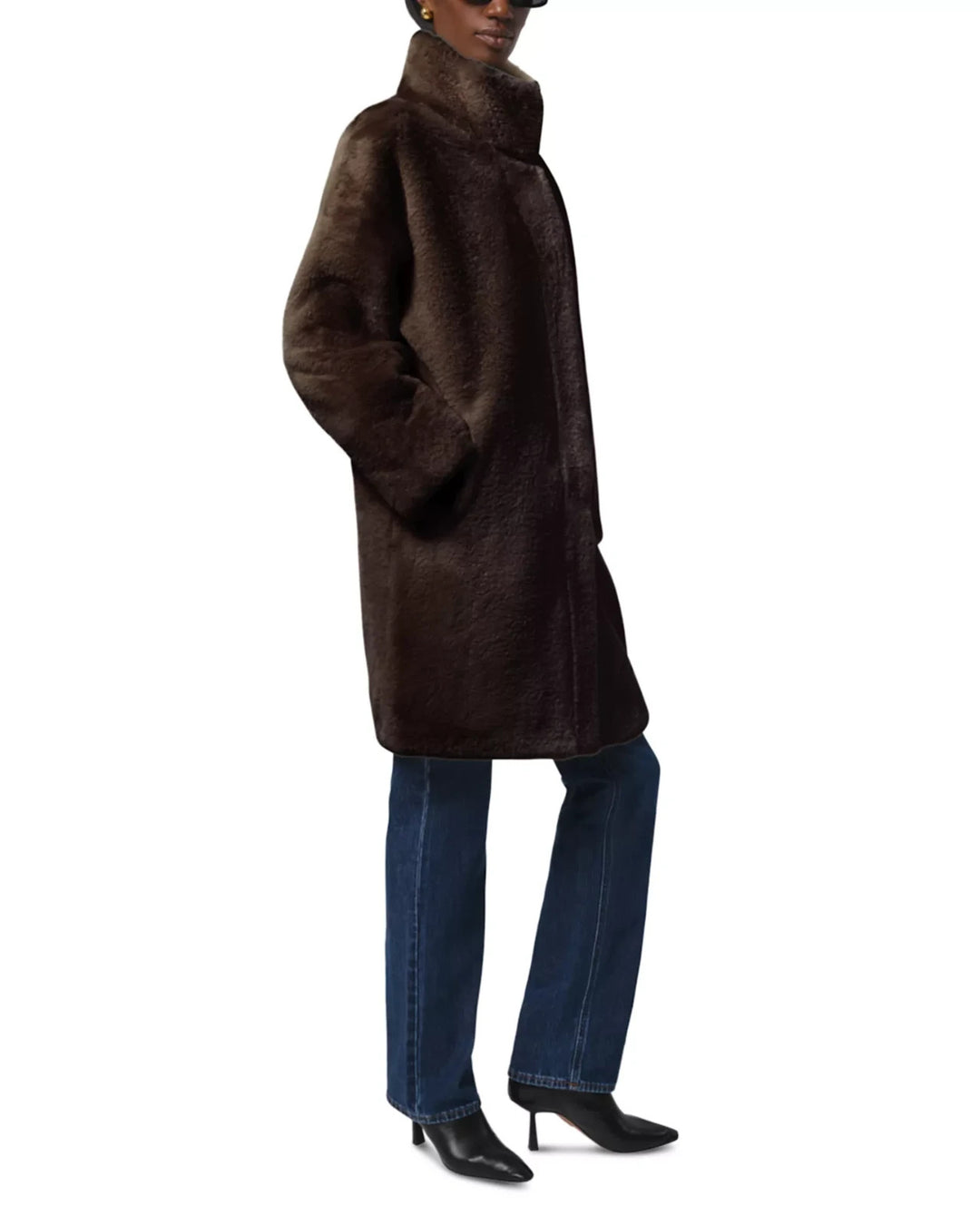 Apparis Blair Faux Fur Mid Length Coat MSRP $395