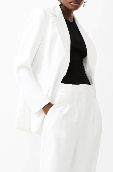 FRENCH CONNECTION Harrie One-Button Blazer MSRP $178
