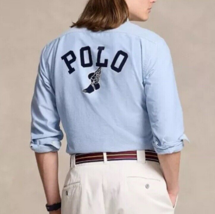 POLO Ralph Lauren Classic-Fit Embroidered Oxford Shirt MSRP $148