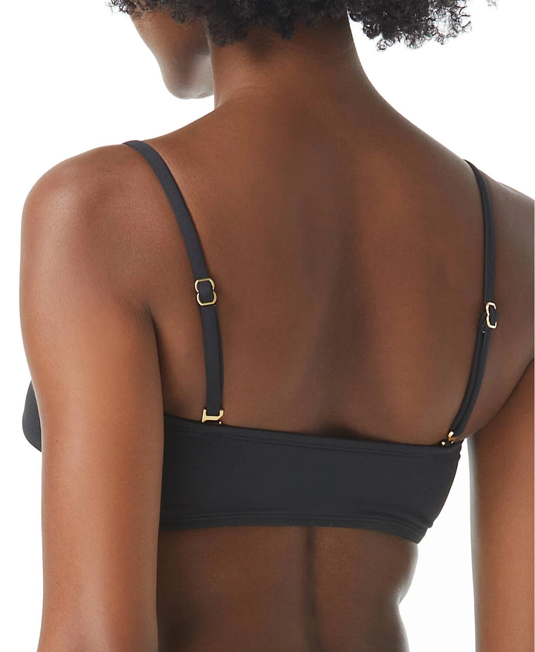 Vince Camuto Colorblocked Bandeau Bikini Top MSRP $82