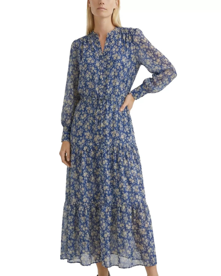 Gerard Darel Ruvia Printed Long Sleeve Shirtdress MSRP $525
