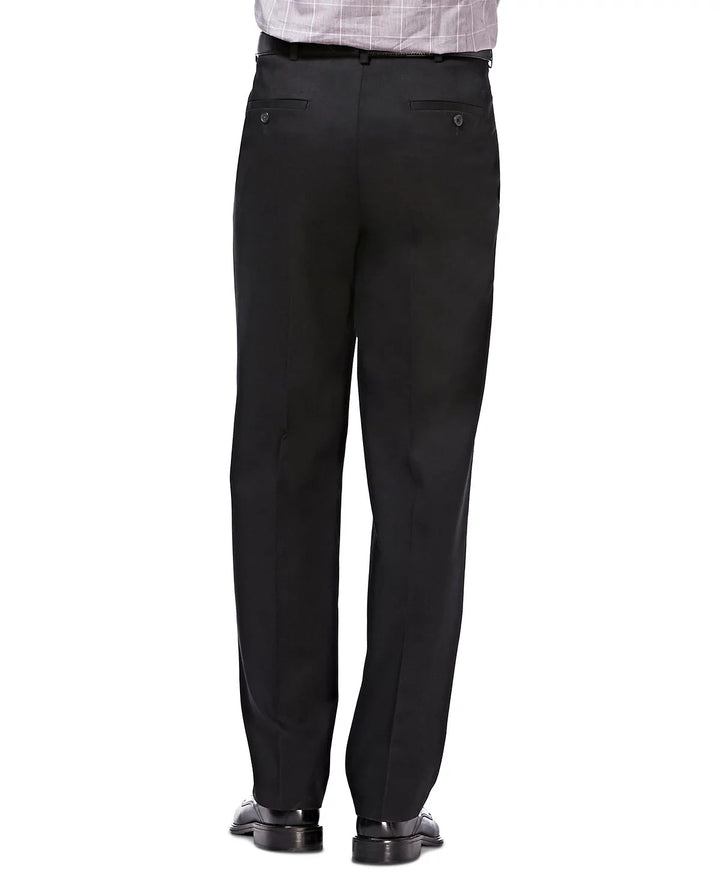 Haggar Premium No Iron Classic Fit Pleat Hidden Expandable Waist Pants MSRP $70