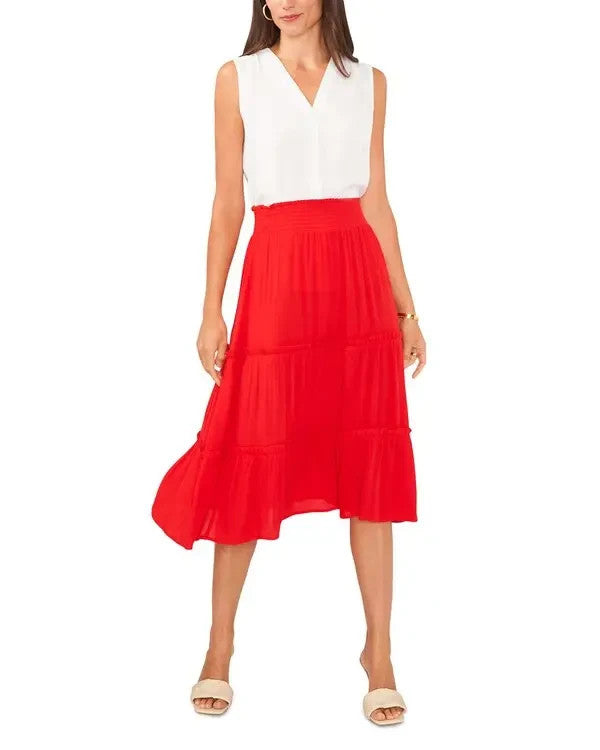 Vince Camuto tiered pull on skirt MSRP $79