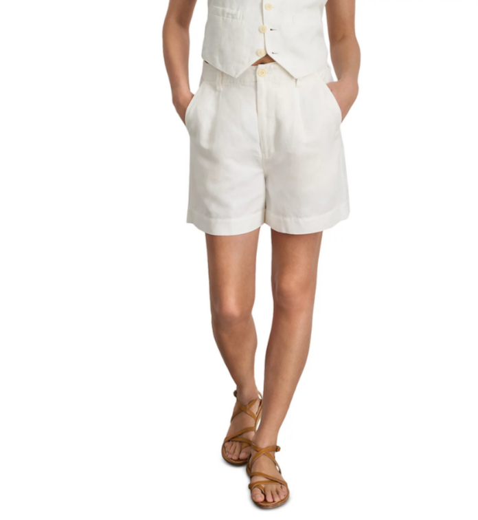 Alex Mill Twill Pleated Shorts MSRP $135