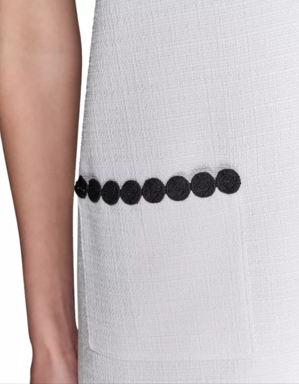 KARL LAGERFELD PARIS Summer Tweed Shift Dress MSRP $148