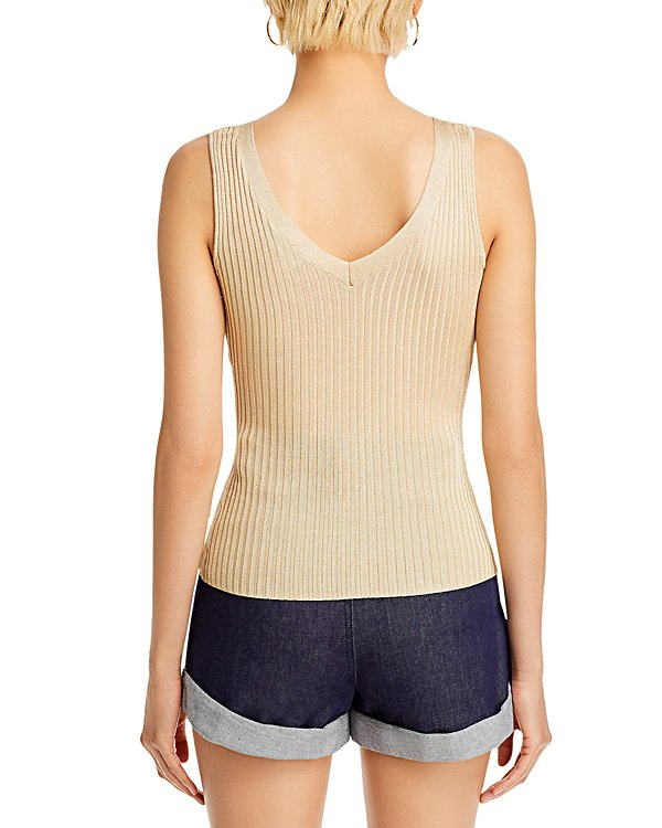 Generation Love Sofia Ribbed V Neck Tank Top MSRP $236