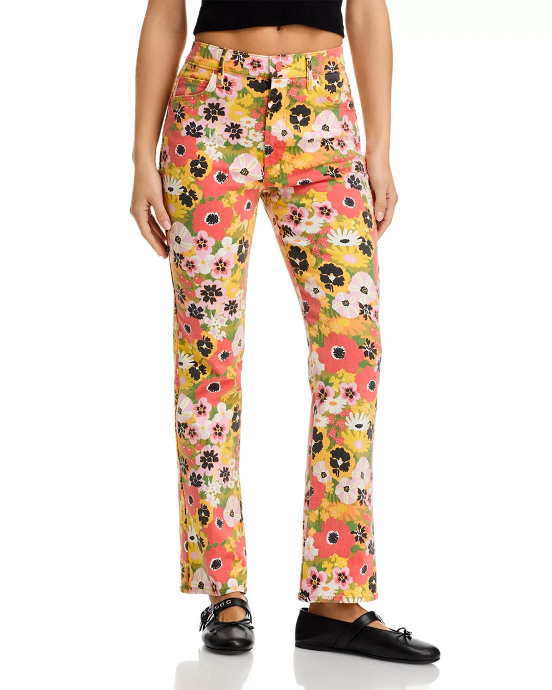 MOTHER Smokin Double Flood High Rise Ankle Jeans MSRP $228